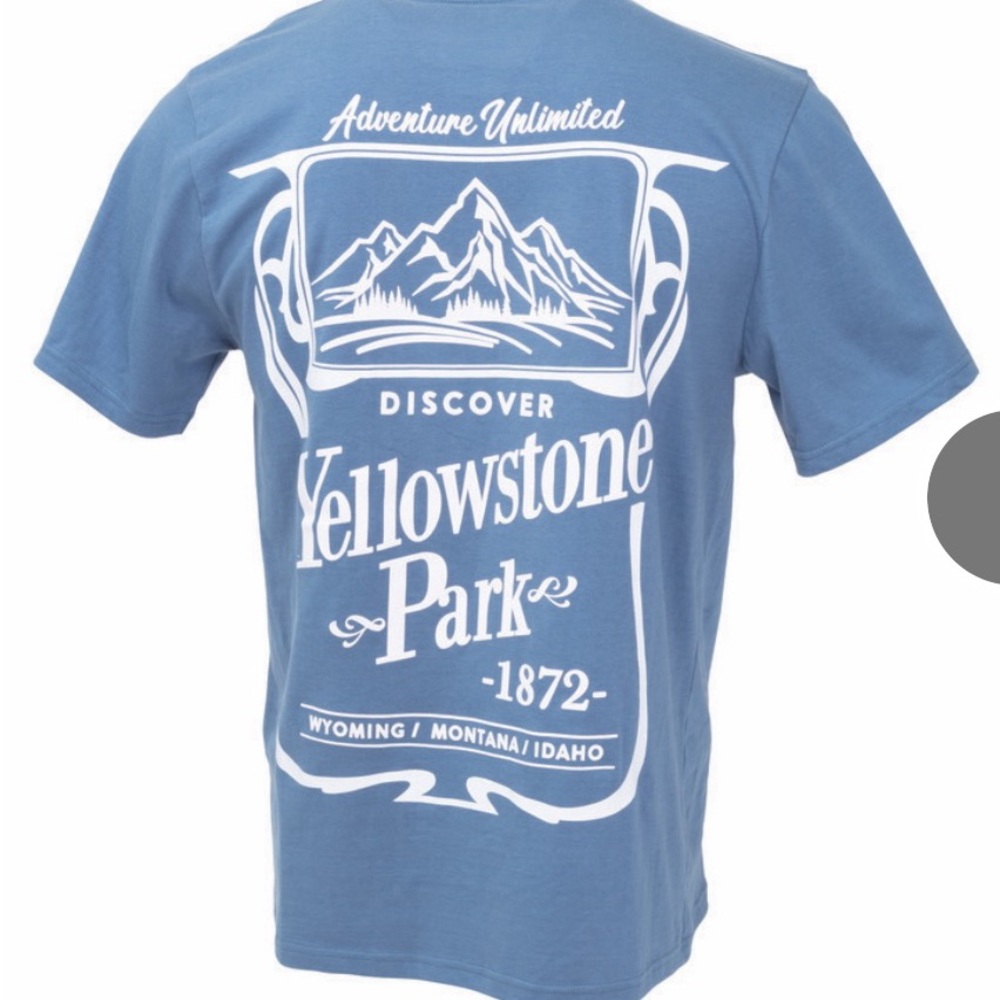 Muk Luks Blue Graphic Short Sleeve Tee